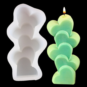 Bán Chạy Khuôn Nến Xếp Chồng Khuôn Nến Xà Phòng Bằng Silicon Gợn Sóng Hình Xương Rồng Hoa 3D Để Làm Nến, Nhựa Epoxy - Product Image 4