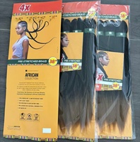 Cheveux à tresser pré-étirés en gros 4X Ez Braiding Hair 38" 240g Extensions de cheveux pour tresses africaines Cheveux à tresser Yaki pour femmes