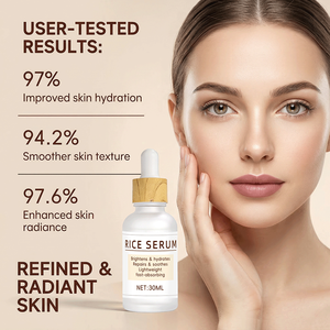 Sérum de <span class=keywords><strong>riz</strong></span> marque privée, complexe de ferment de <span class=keywords><strong>riz</strong></span>, éclaircit, hydrate, répare, apaise, léger, absorption rapide, apaise la peau - Product Image 4