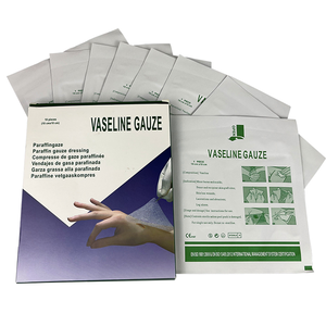 Vendaje de gasa de parafina quirúrgica desechable al por mayor medicado transpirable 10x10cm EO desinfectado certificado CE - Product Image 2