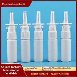 Flacons pulvérisateurs nasaux en plastique transparent PET 10 ml avec <span class=keywords><strong>pompe</strong></span> pulvérisatrice, emballage rond - Product Image 3