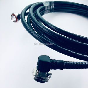 Кабель-перемычка 1/2 дюйма, гибкий кабель Superflex 1/2 дюйма с разъемом DIN 7/16 (папа, угловой) на разъем DIN (папа), кабельный комплект - Product Image 2