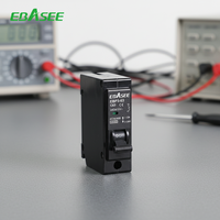 Disjoncteur enfichable EBASEE pour montage sur panneau, C60 C32, 15 16 20 25 32 40 50 Amp, 1 2 3 4 pôles, Qo Thql Thqc