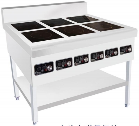 High-Power 3000W*4, 380V Induction Cooker Vertical Commercial Induction Cooker with 4-Zone/6-Zone Burners