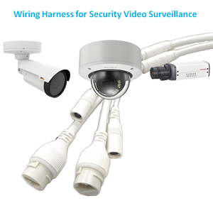 Grosir kustom putih 10pin 28AWG tembaga kuningan PVC jaket aluminium terisolasi IP67 tahan air DC RJ45 konektor <span class=keywords><strong>Harness</strong></span> kabel - Product Image 3