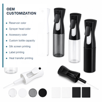 Pulvérisateur à gâchette rechargeable haute pression à brume fine continue pour salon de coiffure, arrosage de plantes et nettoyage facial OEM