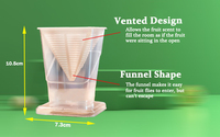 Piège à mouches domestiques réutilisable en plastique pour intérieur, attrape-insectes vivants, piège à mouches à fruits