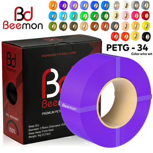Filament d'imprimante 3D BEEMON PETG 1,75 mm, bobine de 1 kg, haute précision, tolérance de 0,02 mm, CE ROHS, filament d'impression 3D - Product Image 1