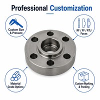 Bride de raccordement forgée en acier au carbone ASTM A105, classe 150 300 600, ASME B16.5, à joint RF, DN15 DN20 DN25 DN32, inspectée par CMM, pour l'industrie pétrolière et gazière