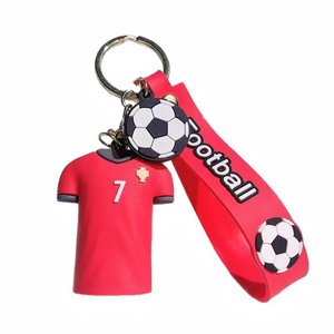 Porte-clés <span class=keywords><strong>de</strong></span> football 3D personnalisé pas cher, t-shirt <span class=keywords><strong>de</strong></span> club <span class=keywords><strong>de</strong></span> football brésilien, logo personnalisé, porte-clés promotionnels, cadeaux promotionnels - Product Image 2