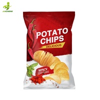 Sachets Oreiller d'Emballage Personnalisés pour Snacks Comestibles, Poches Vides en Plastique Feuille d'Aluminium Mylar pour Chips de Plantain, Banane, Pomme de Terre