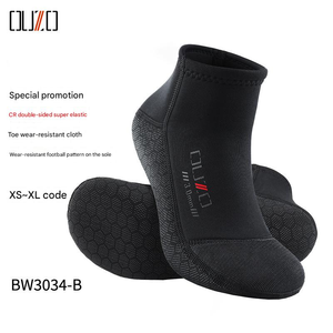 Chaussettes de plongée en néoprène 3MM pour hommes Chaussettes de plongée longues et chaudes antidérapantes Chaussettes de plage imperméables anti-abrasion - Product Image 6