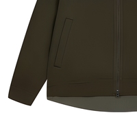 Veste légère personnalisée pour homme, col montant, beige et noir, vêtement d'extérieur décontracté léger, fabrication OEM ODM