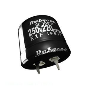Condensador de Aluminio de 470 uF, 20%, 220V, Tipo Through Hole, Marca Manufacturer Channel, 220KXF470MEFC35X20 - Product Image 1