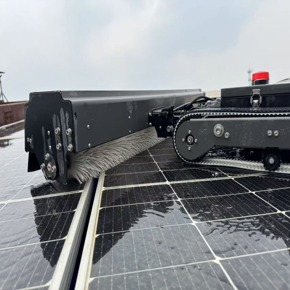 Remote Solar Panel Cleaning Robot Machine for Solar Energy System ...