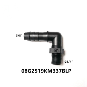 ข้อต่อท่อแบบข้อศอก 90 องศา ขนาดนิ้ว วัสดุ PP เกลียวตัวผู้ G1/8 G1/4 G3/8 G1/2 สำหรับเชื่อมต่อท่อแบบเกลียว  แรงดันต่ำ - Product Image 4
