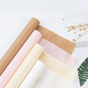 Gỗ dán môi trường gói bao bì Quà Tặng Giấy Kraft tổ ong bọc giấy cuộn - Product Image 2