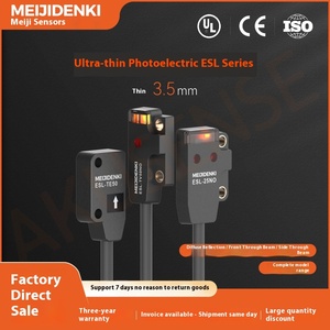 Meijidenki işın fotoelektrik sensör ESL-25NC Ultra kompakt ön/yan algılama NPN/PNP çıkış 0.5/1ms tepki süresi - Product Image 3