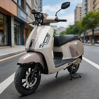 Moped électrique rétro chinois CKD SKD 12 pouces 2 places 1100W/1300W vitesse 65km/h à vendre