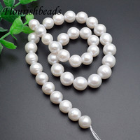 Bonne qualité perle nucléée d'eau douce naturelle forme ronde perles en vrac pour bijoux collier Bracelet fête cadeaux faisant