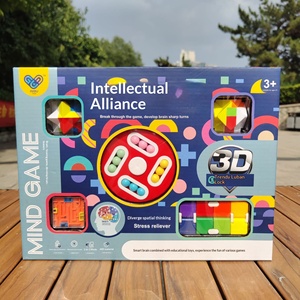 Intelligence Alliance Mini para el juego de cubos 2x2x4, juguete infantil, laberinto cuadrado Luban Lock, caja de regalo, institución de capacitación, venta al <span class=keywords><strong>por</strong></span> <span class=keywords><strong>mayor</strong></span> - Product Image 2
