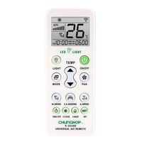 Télécommande universelle K-2028E Pro avec écran LCD pour climatiseur domestique, 1000-en-1, pièces de chauffage et de réfrigération, échangeur de chaleur