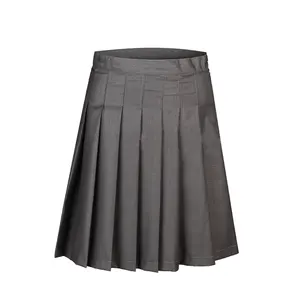 T R Adults Girls School Uniform Pleated Skirt