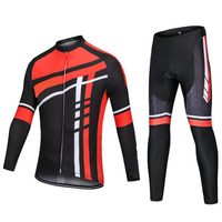 Jersey Sepeda Unisex Custom 100% Poliester Cepat Kering Anti-UV & Bernapas Pakaian Bersepeda Lengan Panjang