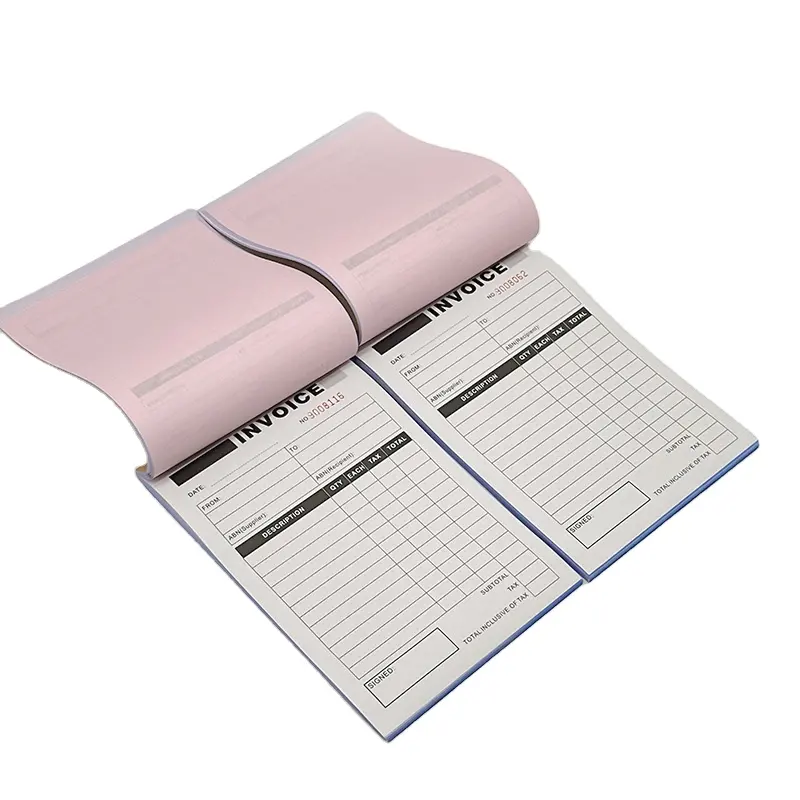 Wholesale cheap customized invoice bill book, bill book printing