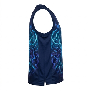 Camiseta de Baloncesto con Estampado Luminoso Personalizado, Diseña Tu Propia Ropa de Baloncesto, 100% Poliéster, Sin Mangas, Talla Grande - Product Image 3