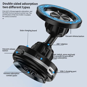 Giá đỡ điện thoại ô tô năng lượng mặt trời đa năng, hút chân không ổn định, màn hình điện thoại di động, giá đỡ từ tính gấp gọn - Product Image 5