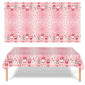 Happy Mother's Day Printed <b>Tablecloth</b> 137x274cm Disposable Floral Party Decor - Product Image 2