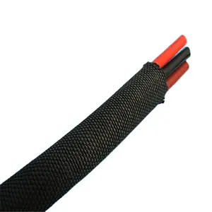 PET Expandable Cable Wrap With Magic Tape