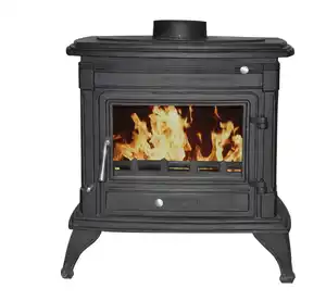 Warm Product cast iron wood burning stove fireplace supplier
