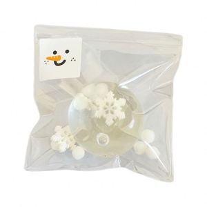 ลูกบอลบีบลดความเครียดรูปมนุษย์หิมะเกล็ดหิมะขนาด 7 ซม. ทำด้วยมือ พกพาสะดวก ทำจากซิลิโคน เหมาะสำหรับเด็กอายุ 6 ปีขึ้นไป ของขวัญนุ่มนิ่มสุดพิเศษสำหรับวันที่มีกิจกรรมมากมาย - Product Image 1