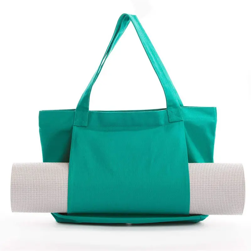 Bolsa de lona com logo personalizado para dança, yoga, duffle bags para carregar academia