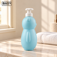 Bouteilles vides roses de 750 ml pour soins personnels, flacon pompe en PE mat, couleur, capacité et épaisseur personnalisables pour l'emballage de gel douche
