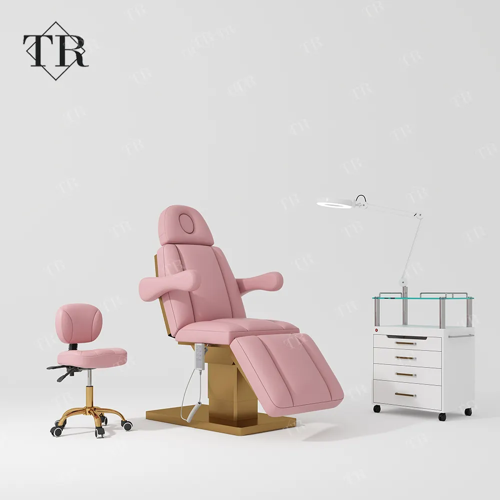 Turri, masaje eléctrico de pestañas, camas de Spa Facial cosméticas, tatuaje de belleza, cama de salón rosa reclinable, silla de salón, silla de salón, salón de belleza