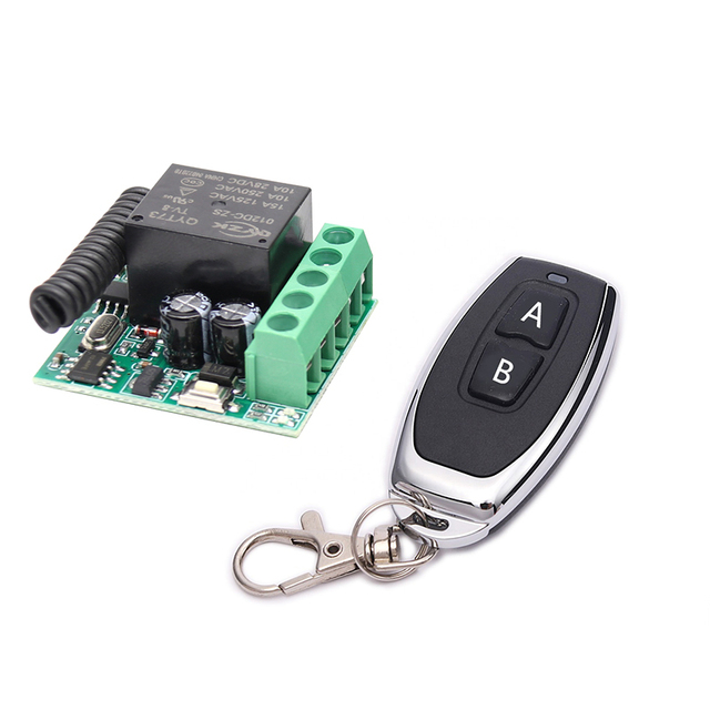 Universal RF Transmitter 433 Mhz Remote Controls with Wireless Controller Switch DC 5-30V 1CH Relay Receiver Module