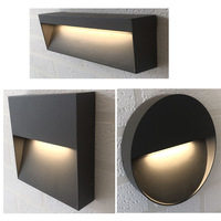 Marchepieds d'escalier LED montés en surface pour extérieur 6W Lampe d'angle Lampe murale encastrée étanche en aluminium