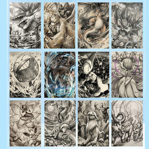 MS Promotion Exceptionnelle : Autocollants d'Art Rares Dessinés à la Main sur Carte de Collection Pokémon, Style Manga, pour Classeur, Jeux de Cartes Mega Dream - Product Image 4