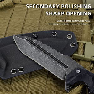 Cuchillo Multifuncional Night Watch DIY con Hoja de Acero Inoxidable Tipo Drop Point, Mango G10, Funda Kydex para Exteriores y Clip para Cinturón - Product Image 4