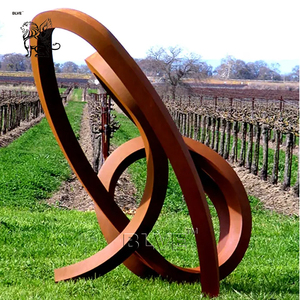 Sculpture en acier corten rouillé, statue en métal pour la décoration de jardin, de rue et de paysage, centre de jardinage BLVE - Product Image 5