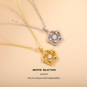 Collier élégant en alliage de cuivre avec pendentif cœur en diamant rose brossé pour femme, chaîne de clavicule pour usage quotidien - Product Image 1