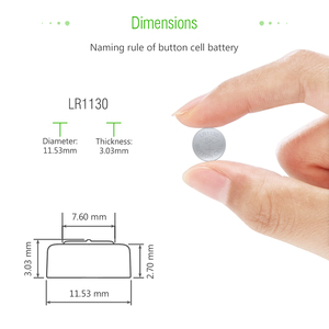 EBL Alkaline 1.5v Button Cell Batterie <b>LR1130</b> Button Cell Primary <b>Battery</b> for Watches - Product Image 6