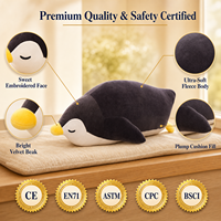 Fabricant de peluches personnalisées OEM ODM, mascotte pingouin, création de votre propre design, jouet en peluche personnalisé, coussin en peluche