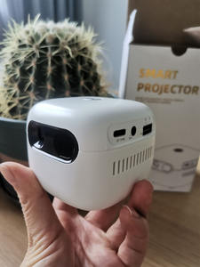 โปรเจคเตอร์กลางแจ้งขนาดเล็กพกพาแอนดรอยด์โฮมเธียเตอร์โปรเจคเตอร์ DLP WiFi BT โปรเจคเตอร์พกพาแบตเตอรี่ภายใน WD01 - Product Image 4