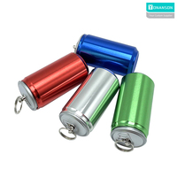 Memoria USB Metálica con Forma de Lata Personalizada con Logotipo, 64GB, Pendrive Portátil con Llavero, para Regalo Promocional Empresarial