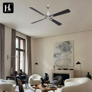48 inch 52 inch 56 inch modern home silent decoration DC motor stainless steel five <b>leaf</b> remote control brushless DC ceiling fan - Product Image 6