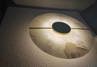 Applique murale LED moderne en laiton de style nordique avec marbre